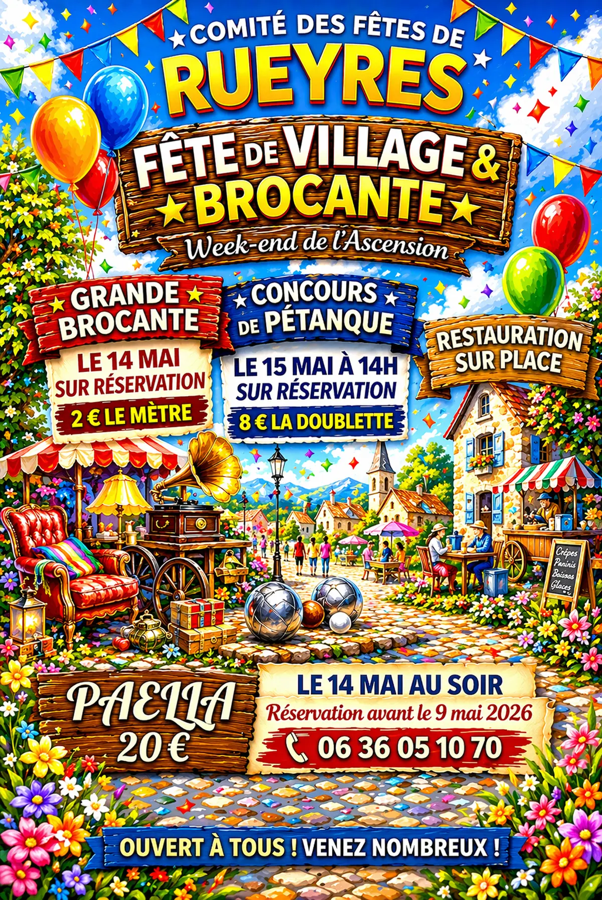 Fête du village à Rueyres