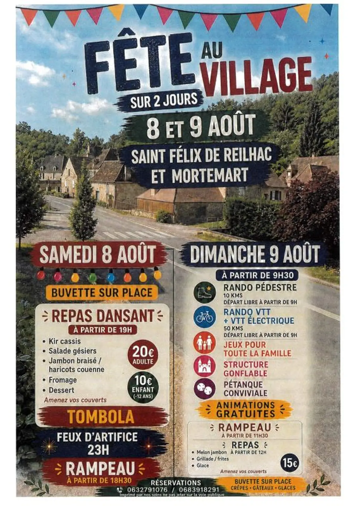 Fête du village de Saint Félix de Reilhac et Mortemart