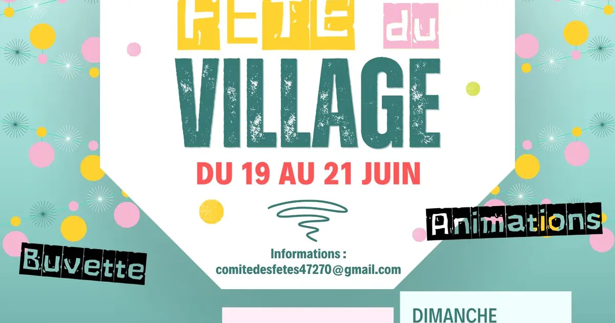 Fête du village de St Jean de Thurac