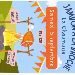 Fête du village - jambon à la broche