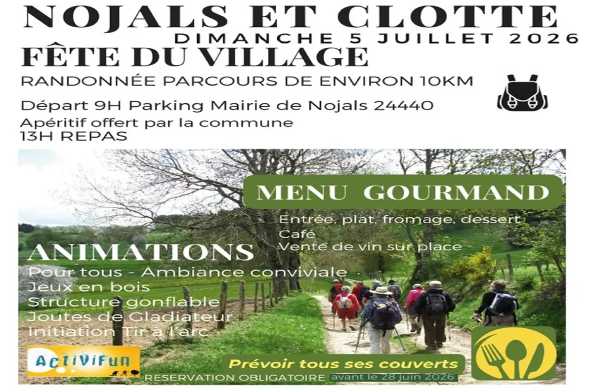 Fête du village : randonnée et repas