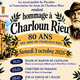 Fête en honneur de Charloun Rieu