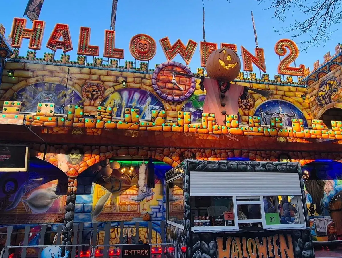 L'attraction Halloween à la Fête foraine de Nantes