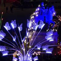 Détail d'installations d'une ancienne édition de la Fête des Lumières à Lyon (archives) sur la Place Bellecour DR