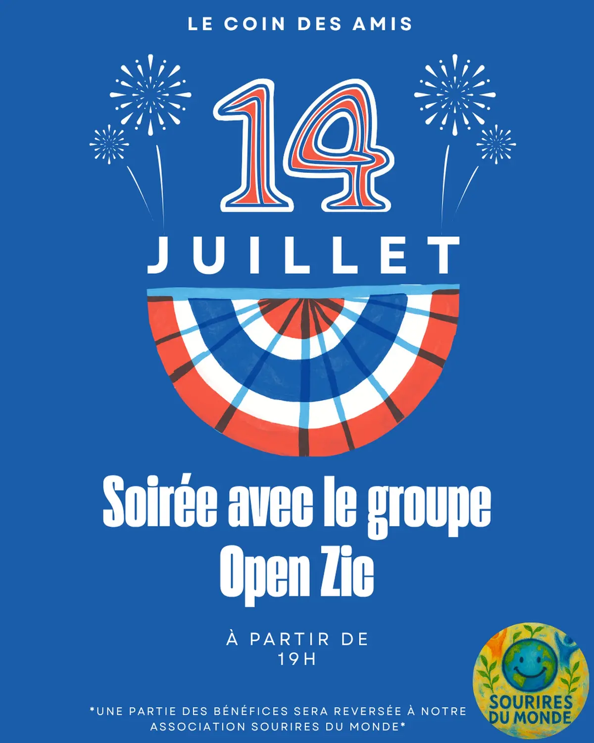 Fête Nationale 14 Juillet au Restaurant Le Coin des Amis