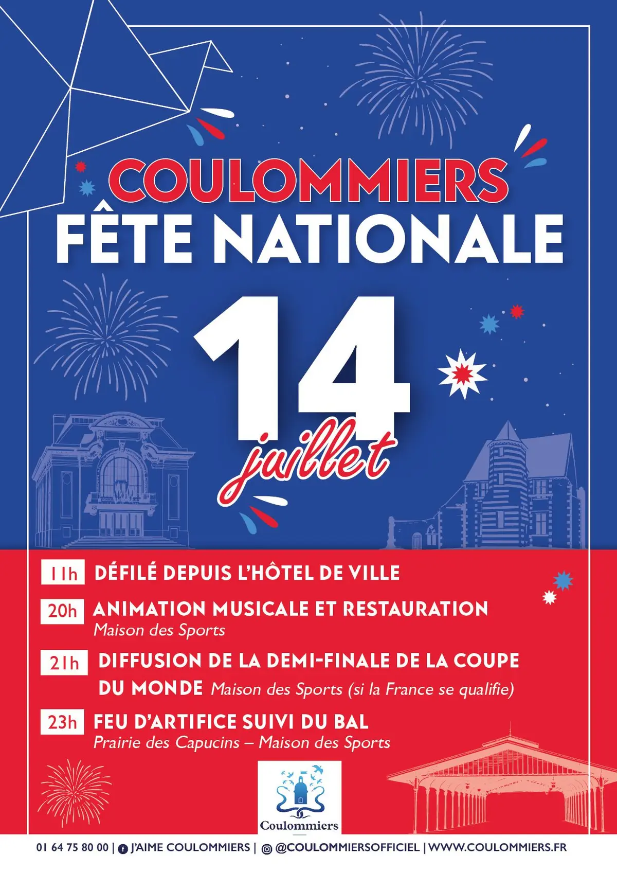 Fête nationale 2026 à Coulommiers : les festivités du 14 juillet