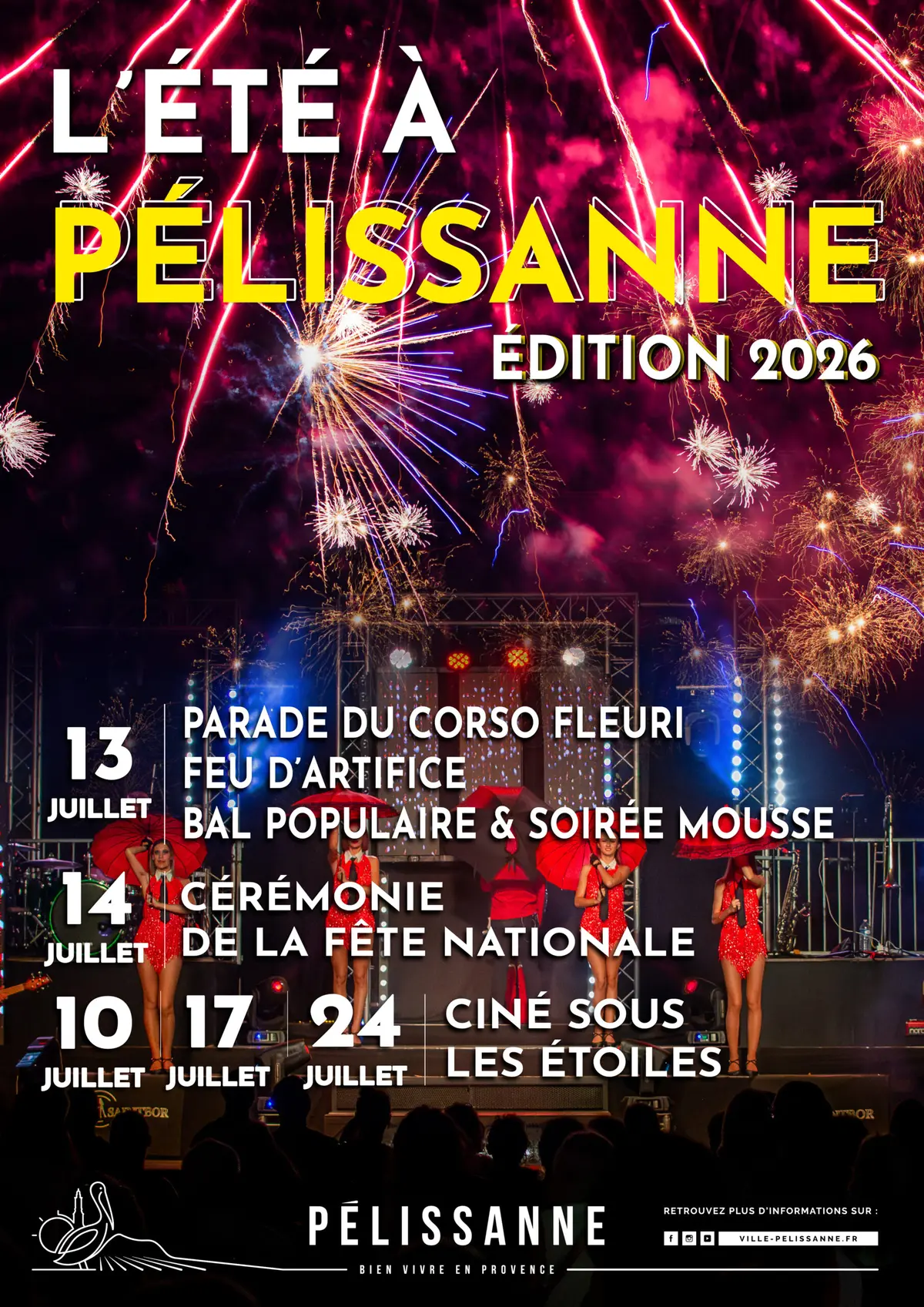 Fête Nationale à Pélissanne : Feu d'artifice