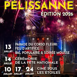 Fête Nationale à Pélissanne : Feu d'artifice