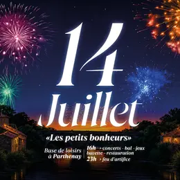 Fête nationale du 14 Juillet à Parthenay : feu d'artifice et bal populaire