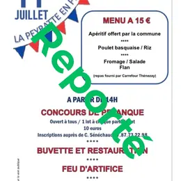 Fête Nationale - La Peyratte en fête