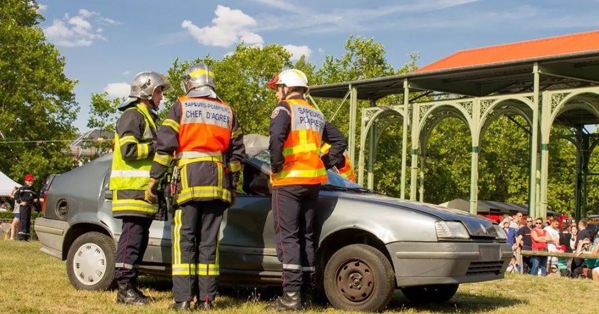 Les démonstrations des pompiers d'Obernai