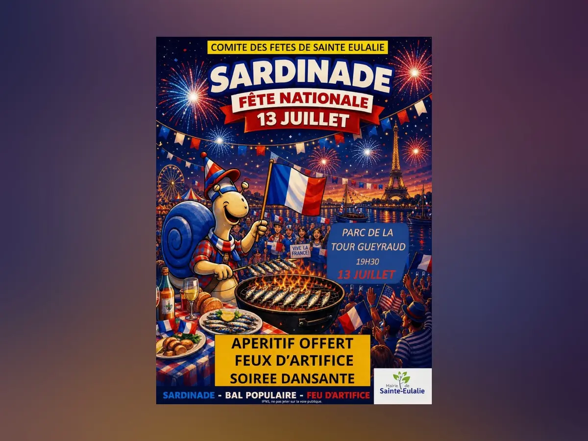 Fête nationale, sardinade et feu d'artifice