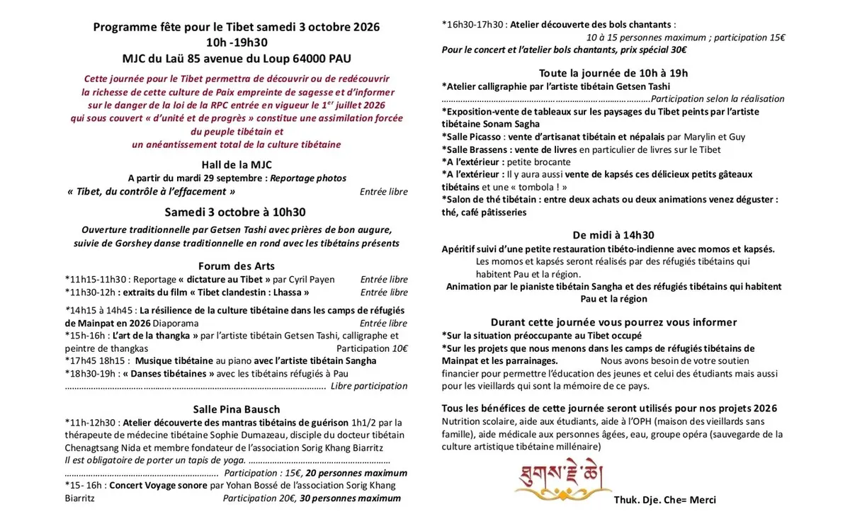 Fête TIBET