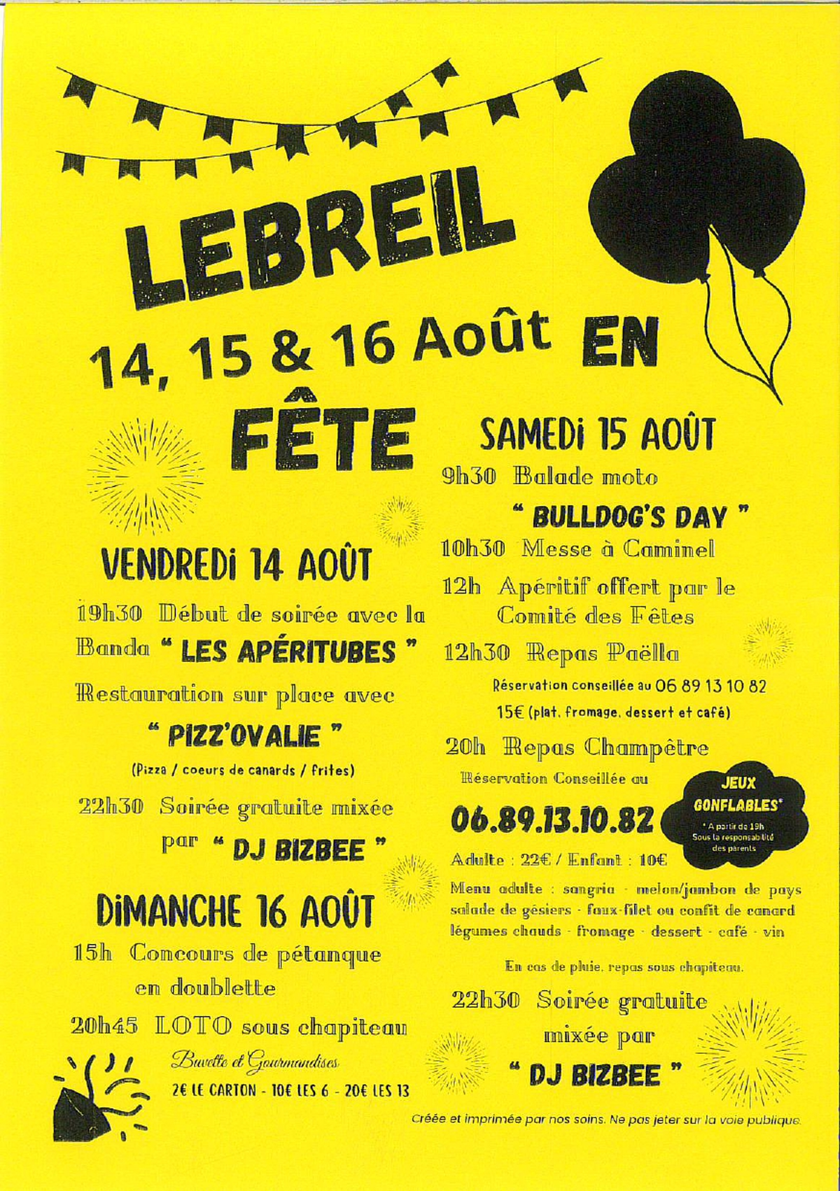 Fête votive à Lebreil