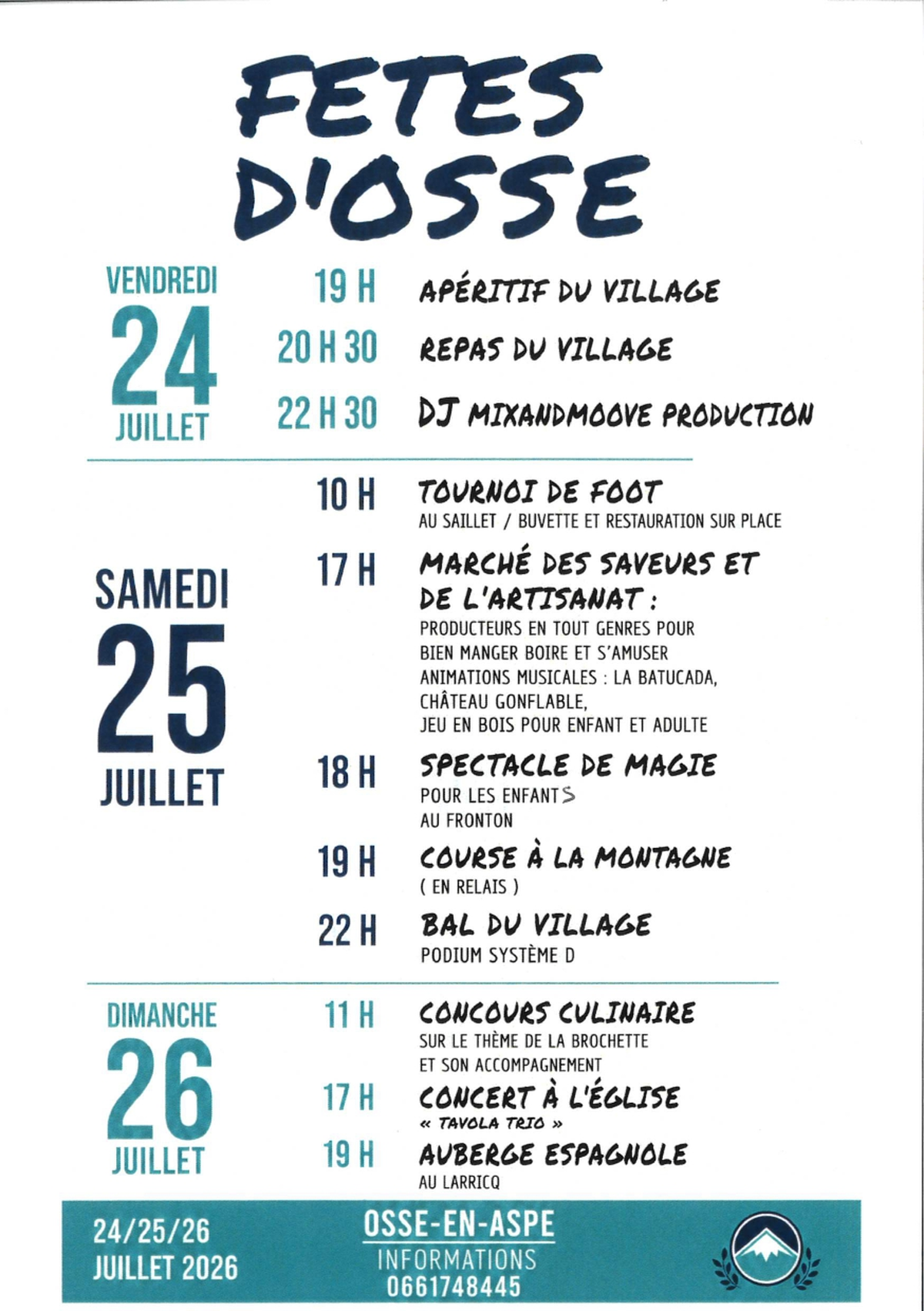 Fêtes d'Osse en Aspe