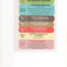 FETES DE BROCAS et Passage Tour de France