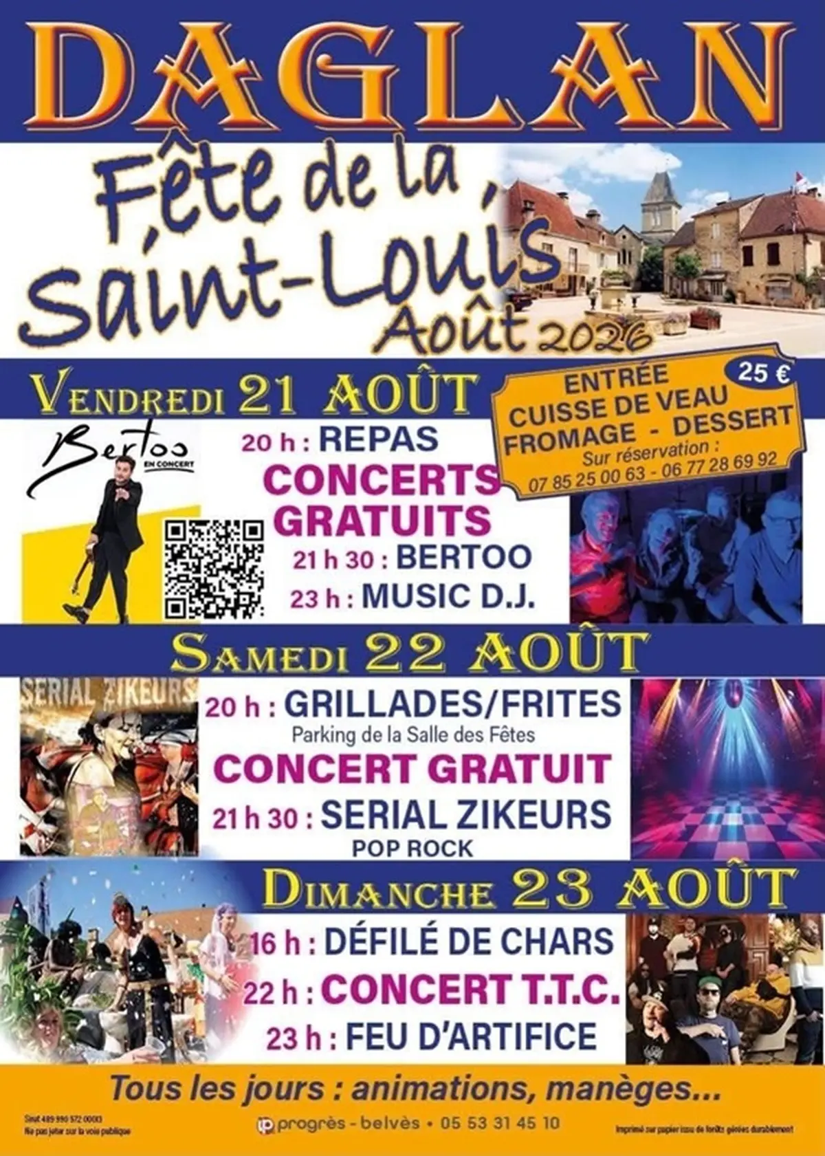 Fêtes de la Saint Louis à Daglan