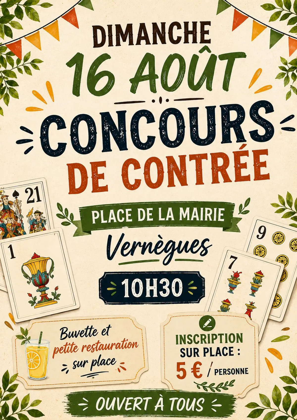 Fêtes de Vernègues : Concours de contrée