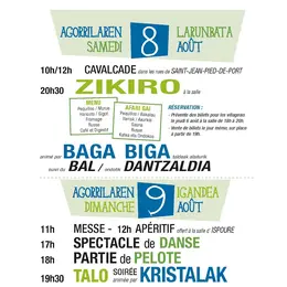 Fêtes de village : danse basque, pelote basque, soirée talo animée
