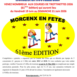 Fêtes locales - Morcenx-la-Nouvelle Course de trottinettes  2026