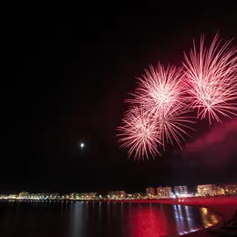 Feu D'Artifice A Canet Sud