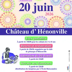 Feu d'artifice à Hénonville