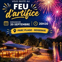 Feu d'artifice au bord du Cher