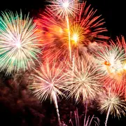 Feu d'artifice au Maury