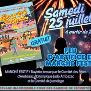 Feu d’artifice dans le cadre des Festiv'Eté de Jonas