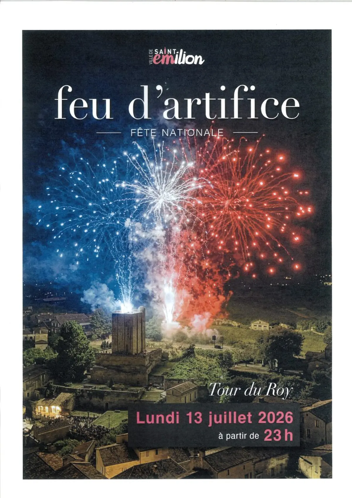 Feu d'artifice de Saint-Emilion