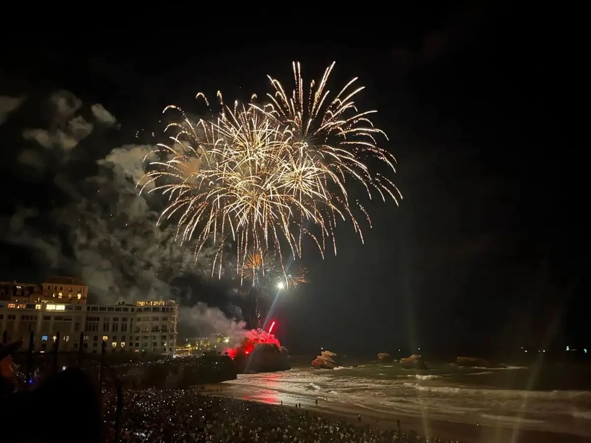 Feu d’artifice du 15 août à Biarritz