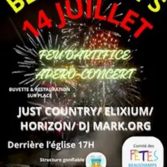 Feu d’artifice & apéro concerts du 14 juillet de Beauchamps
