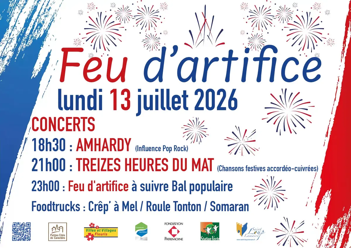 Feu d'artifice et bal populaire