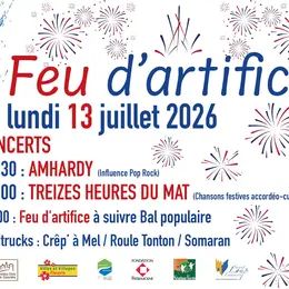 Feu d'artifice et bal populaire