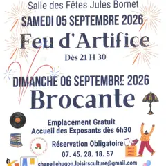 Feu d'artifice et brocante