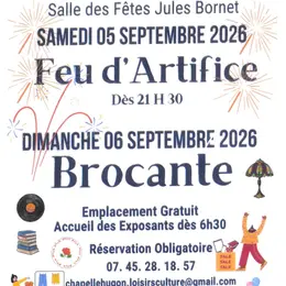 Feu d'artifice et brocante