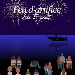 Feu d'artifice et concert au Lac des Bariousses