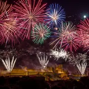 Feu D'Artifice Et Embrasement De La Cité Du 14 Juillet