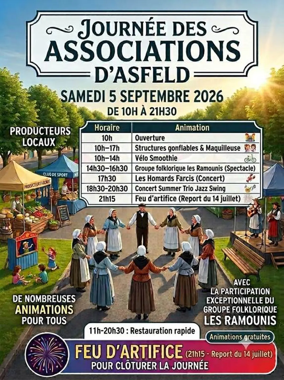 Feu d'artifice et journée des associations
