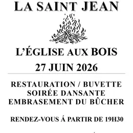 Feu de la Saint Jean à l'Eglise aux bois