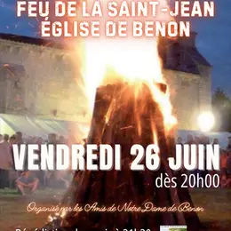 Feu de la Saint-Jean - Eglise de Benon