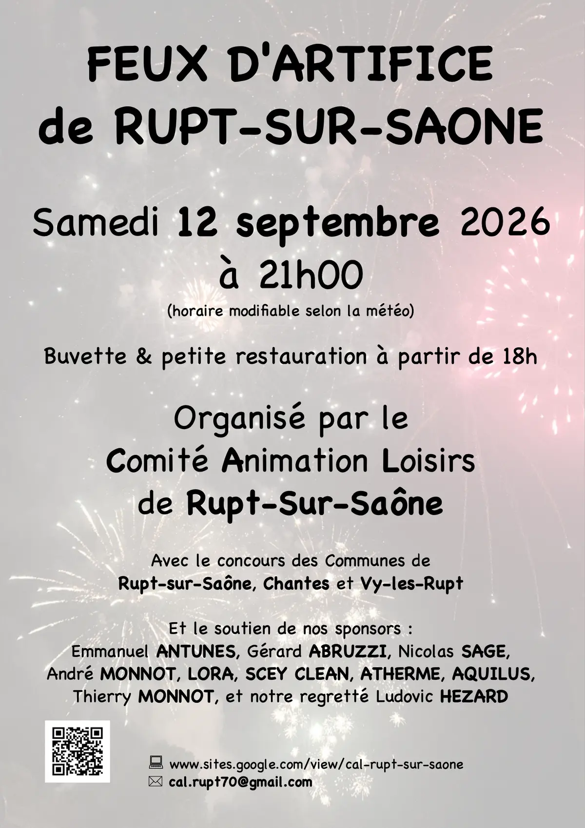 Feux d'artifice de Rupt-Sur-Saône