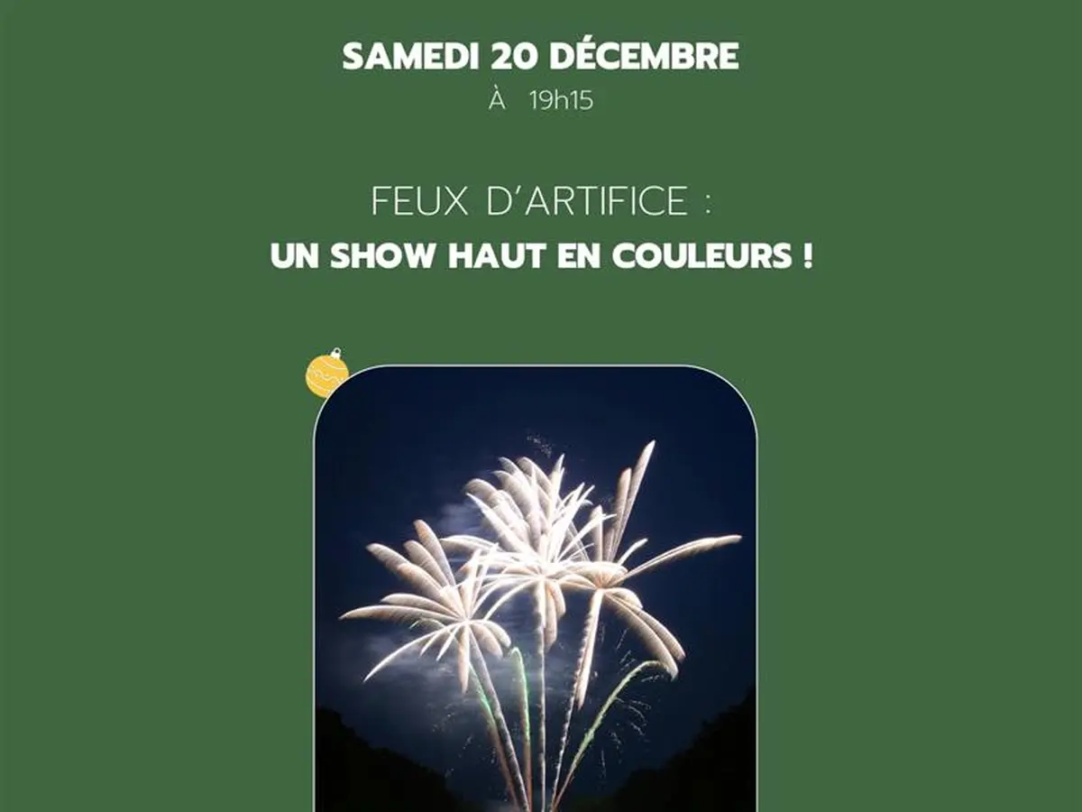 Feux d'artifice - marché de noël