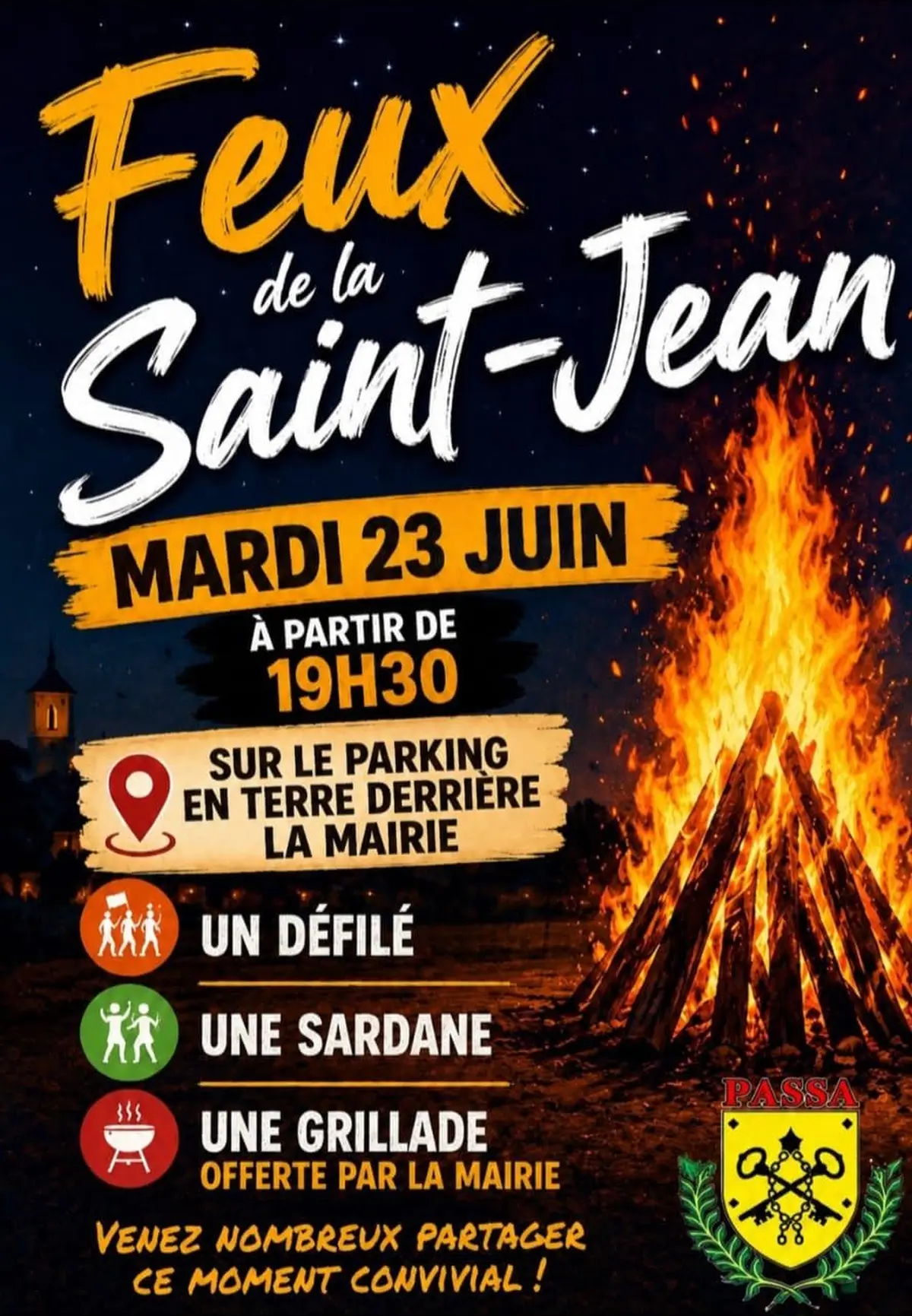 Feux De La Saint Jean à Passa