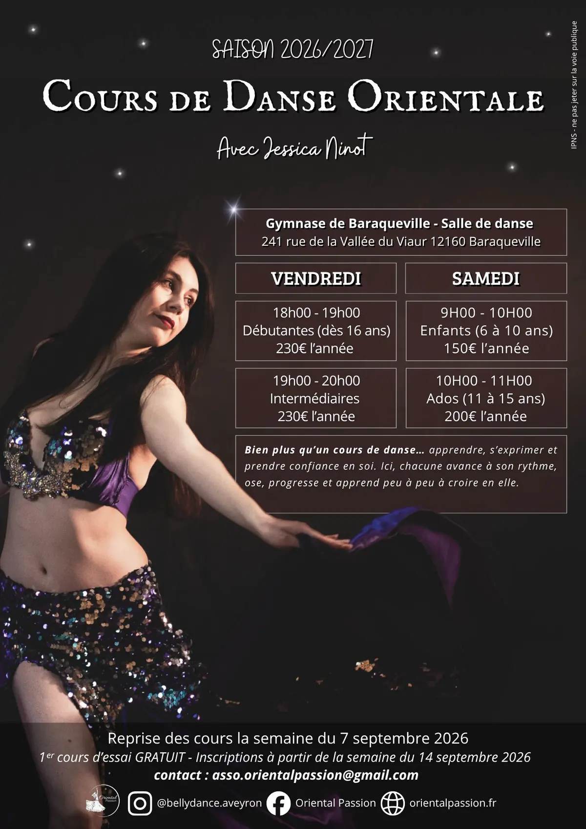 Cours de danse orientale