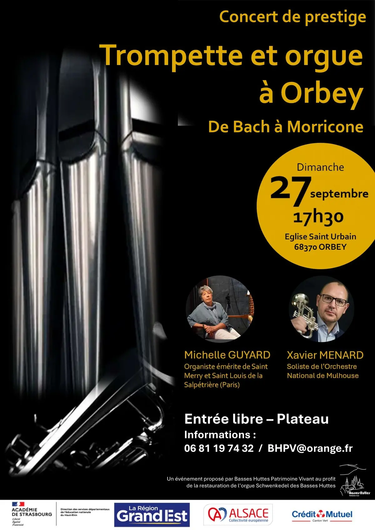 Concert Orgue et Trompette: de Bach à Morricone