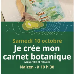 Stage d'initiation à l'aquarelle et à la reliure - Je crée mon carnet botanique