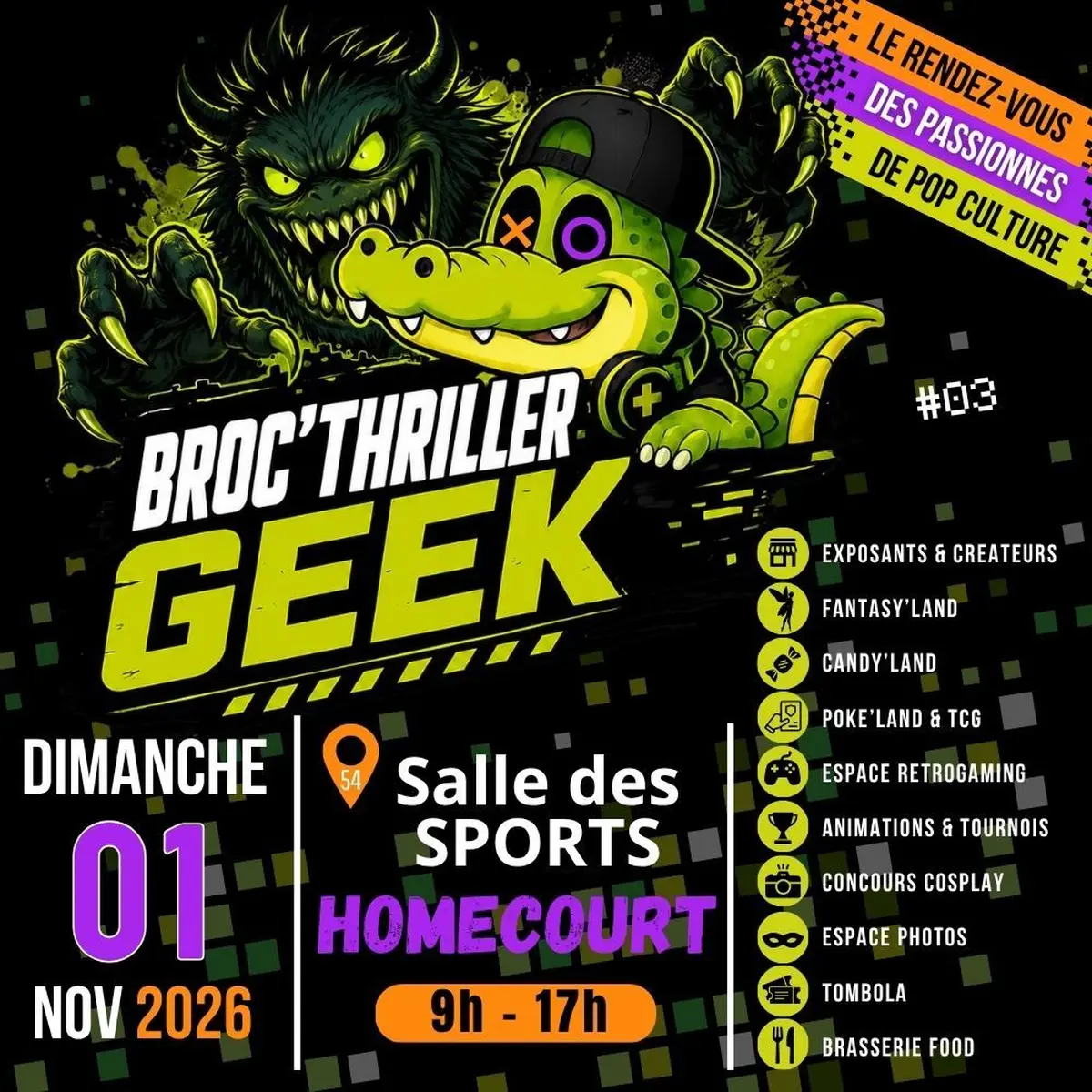 Broc Thriller Geek Homécourt