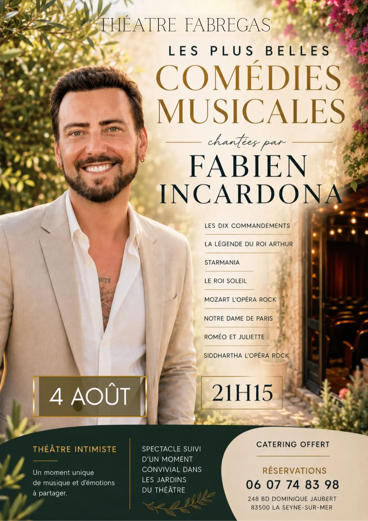 Fabien Incardona chante Les Plus Belles Comédies Musicales