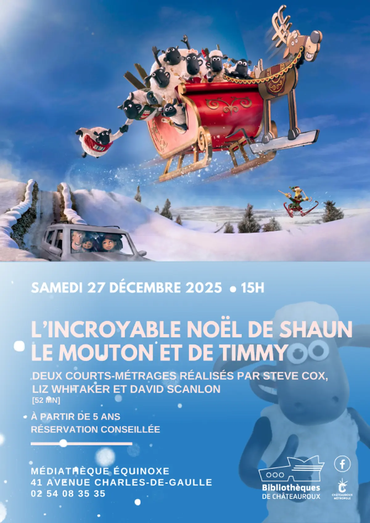 Film d'animation : L'incroyable histoire de Shaun le mouton et de Timmy